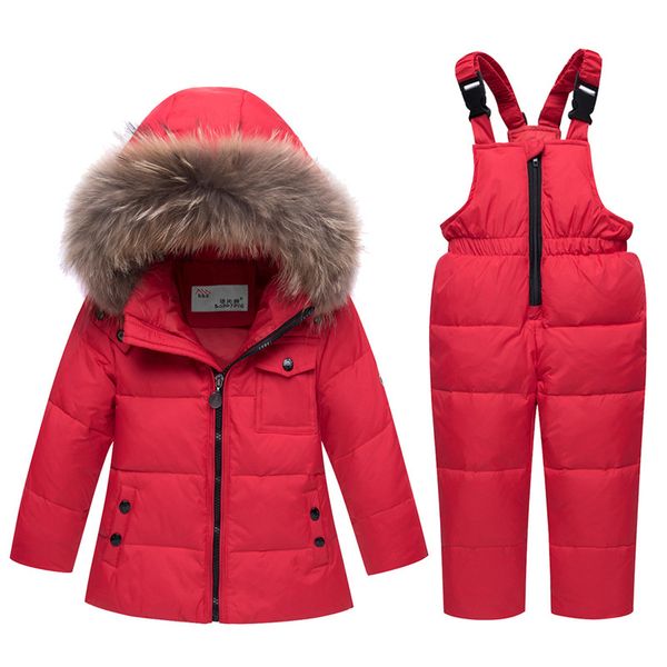 

parka real fur hooded boy baby girl duck down jacket warm kids snow suit children coat snowsuit winter clothes girls clothing, Blue;gray