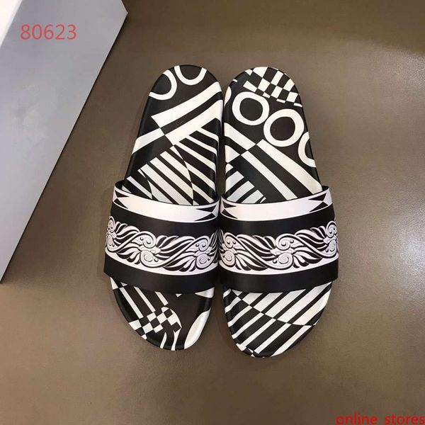 

men sandals with correct flower dust designer shoes print luxury slide summer fashion wide flat sandals slipper