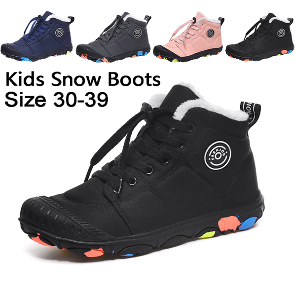 

taobo kid snow boots size 30-39 girl boy thicken winter shoes camouflage high keep warm footwear brands classic ankle boots