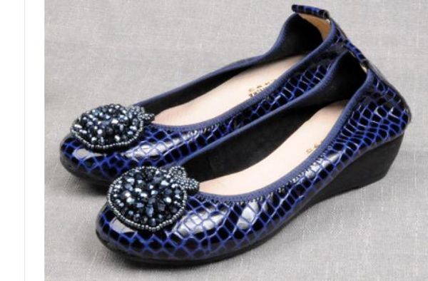 

women's shoes in spring and autumn slope heel round head @b112, Black