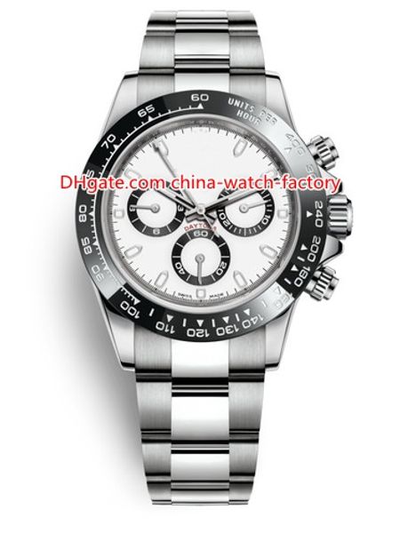

12 Style Topselling Высококачественные часы 40мм Cosmograph 116506 116509 116520 116500 Без хронографа из нержавеющей стали Автоматические мужские часы