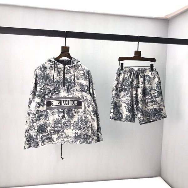 

2020ss spring and summer new high grade cotton printing short sleeve round neck panel t-shirt size -l-xl-xxl-xxxl shirt tees size s27, White;black