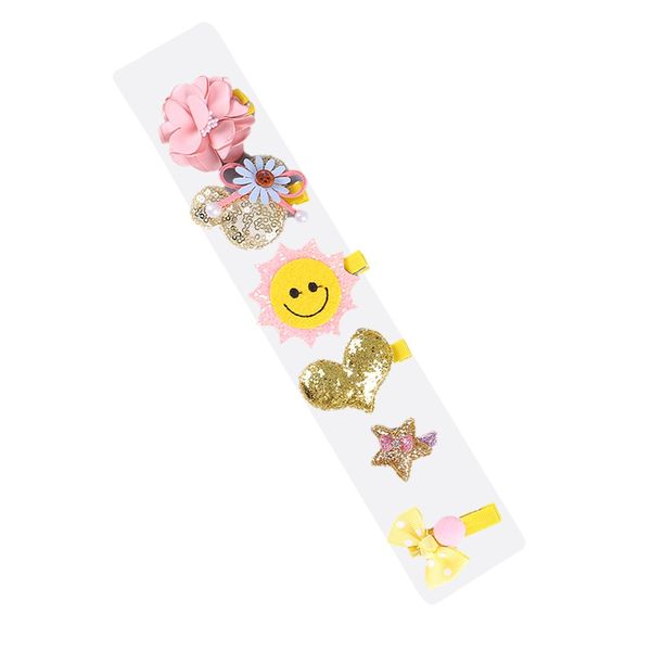 Baby Girls Hair Tie Ribbon Bow Clips Barrettes Hair Accessory Set