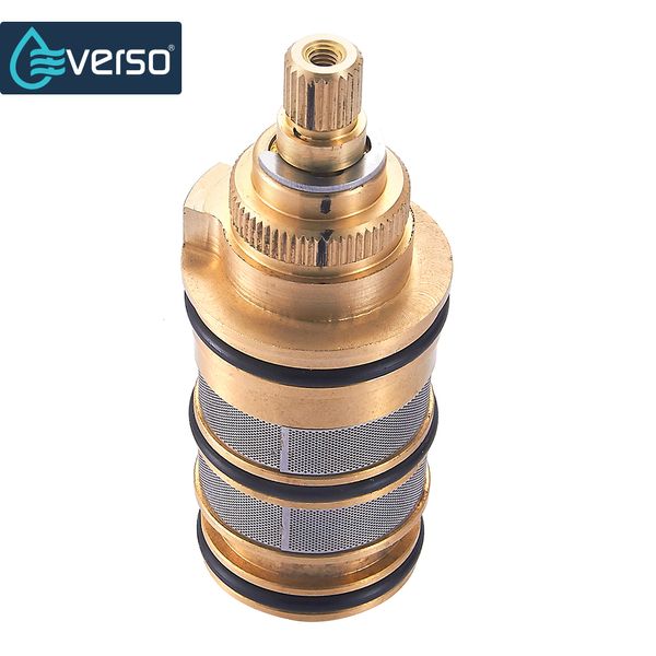

everso thermostatic valve spool copper faucet cartridge bath mixer tap shower mixing valve adjust the mixing water temperature