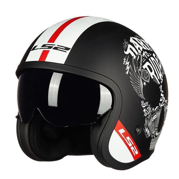

motorcycle helmet men/women 3/4 open face vintage scooter helmet chopper off-road motorcycle helmets trailer travel