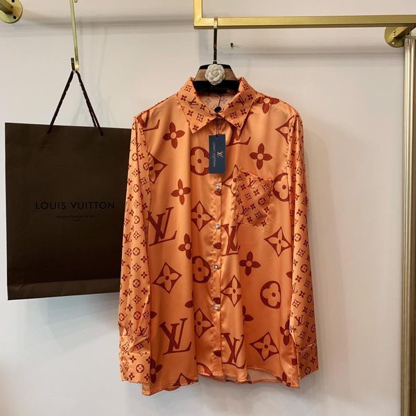 

Женские блузки с принтом рубашки с длинным рукавом леди с принтом одежды Ретро ру