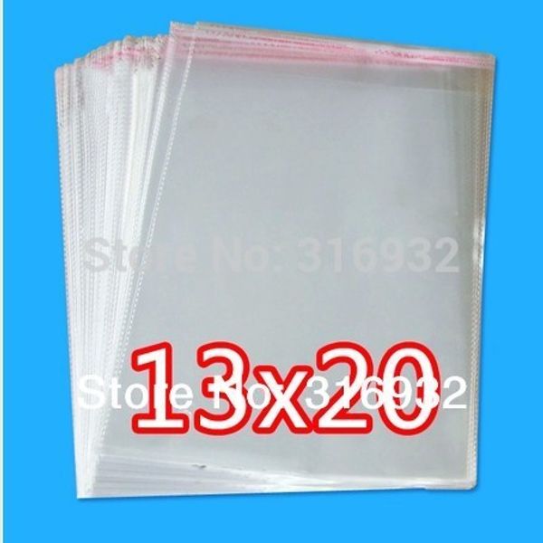 

clear resealable cellophane/bopp/poly bags 13*20cm transparent opp bag packing plastic bags self adhesive seal 13*20 cm