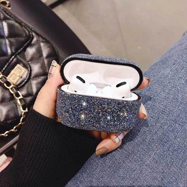 

crystal diamond case shining glistening bingbing for airpods case for apple airpods1/2 protector cover for airpod pro