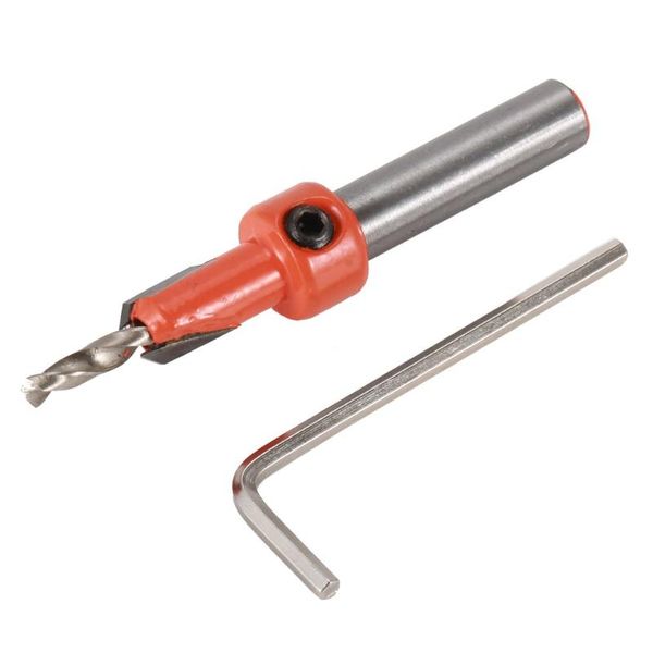 

alloy drill bits 3.5mmx8mm pilot hole saw countersink woodworking chamfering drilling holes accessories wood power rotary tool