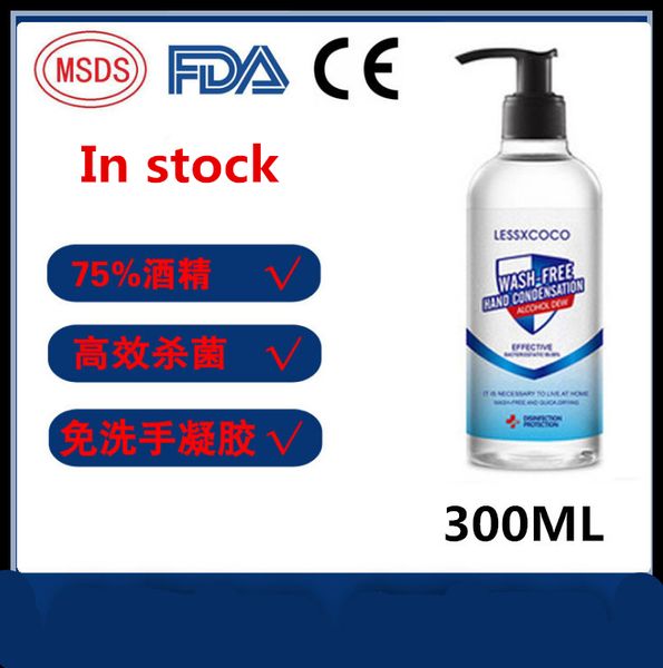 

in stock 300ml travel portable hand sanitizer anti-bacteria moisturizing fruit-scented disposable no clean waterless gel clear bottle wipes, Black;white