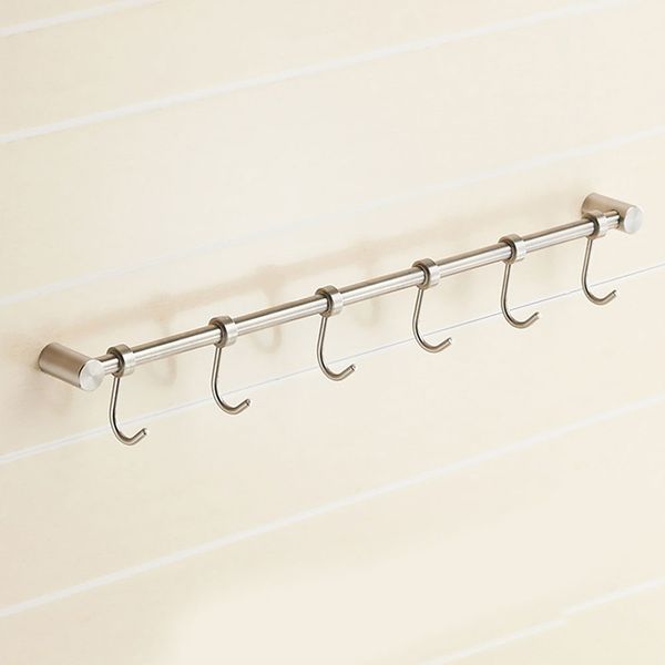 

bathroom removable holder stainless steel wall mounted rod hook door coat multifunctional utensils
