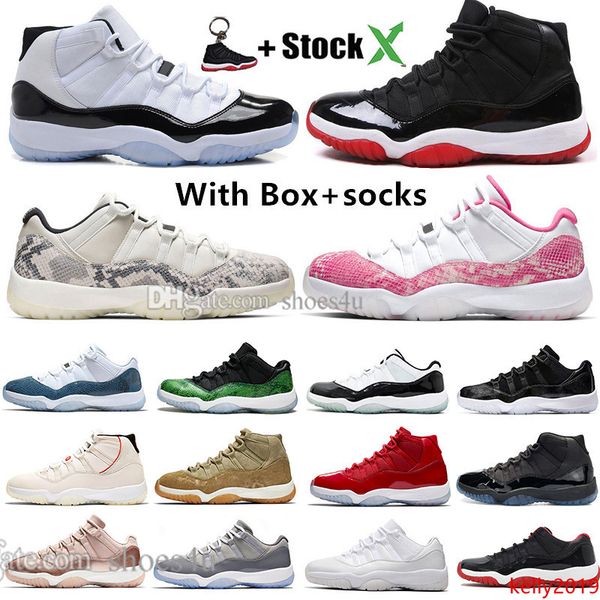 

new 11 11s high concord 45 space jam snakeskin mens basketball shoes bred heiress gamma blue snake skin men sport designer sneakers trainers