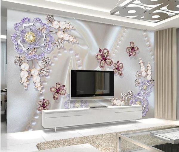 

пользовательские 3d фото обои star universe galaxy room pearl алмаз инкрустированные цветок стыковой стена картина гостиная спальня обои hom