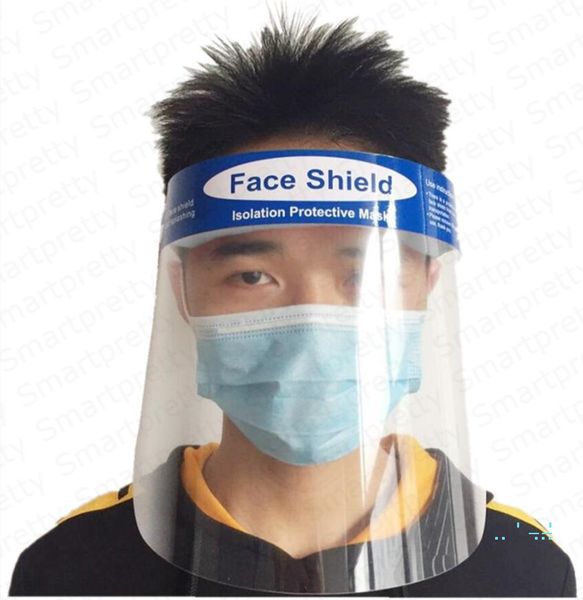 

Anti-fog Face Shield изоляция защитная маска респираторная HD прозрачная дети взрослые анти-спрей анфас масло-Брызгозащищенные маски CE E32501