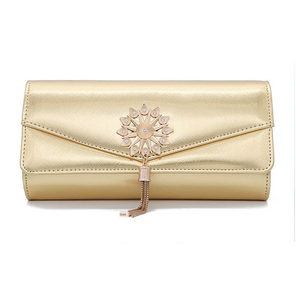 

tassel clutch bag european and american fashion banquet bag handbag-249