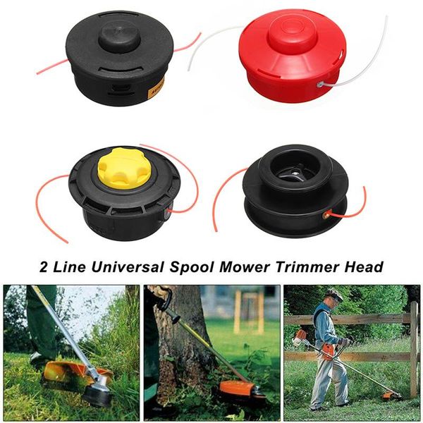 

2 line universal spool mower trimmer head strimmer head cutting steele mower line for lawn cutter weeder garden accessorie