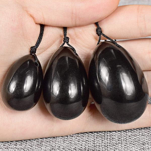 

yoni eggs women kegel balls stone ben ball floor for natural black massage pelvic wa vaginal muscle tighten exercise obsidian