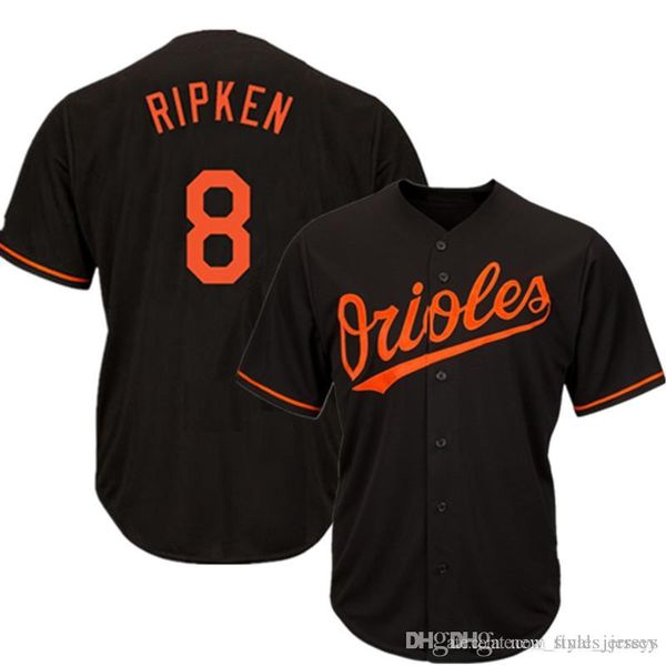 

2019 new 8 Cal Ripken Baltimore 13 Manny Machado 12 Roberto Alomar Oriol 10 Adam Jones Men Baseball Jersey