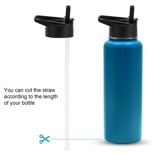 

wide mouth straw lid and bottom boot sleeve for 32oz and 40oz sports water bottle, plus safety ring, 2 replacement gasket, 2 str water bottl