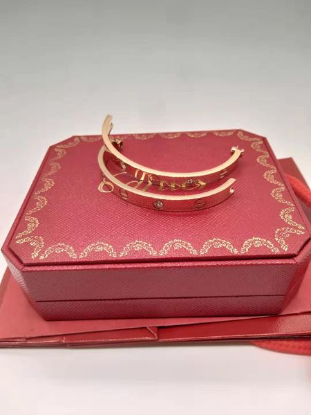 

love 2019 new style silver rose 18k gold 316l stainless steel screw bangle bracelet with screwdriver and original box screws never lose, Black