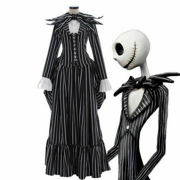 

movie the nightmare before christmas jack skellington cosplay halloween cos, Black;red