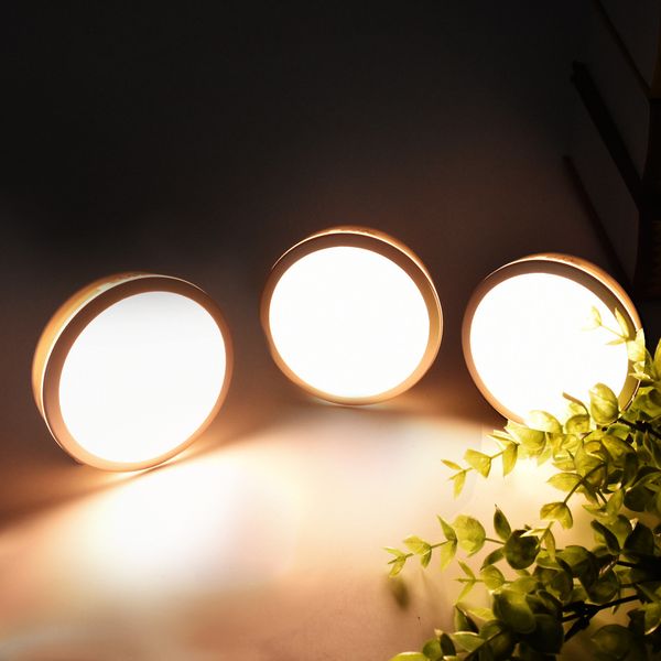 2019 Rechargeable 6 Led Motion Sensor Night Light Warm White