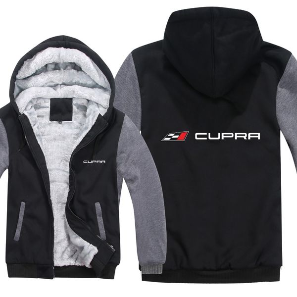 

Winter Cupra Hoodies Men Fashion Coat Wool Liner Jacket Thicken Cupra Sweatshirts Hoody Mans Coat HS-064