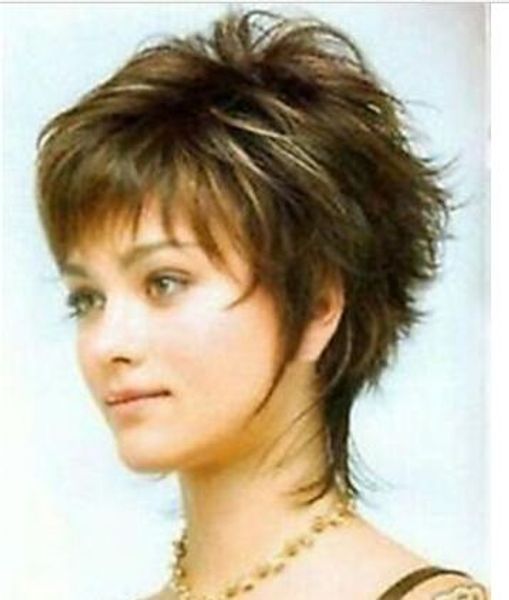 Charming New Beautiful Hot Quality Sell Short Vogue Brown Mix