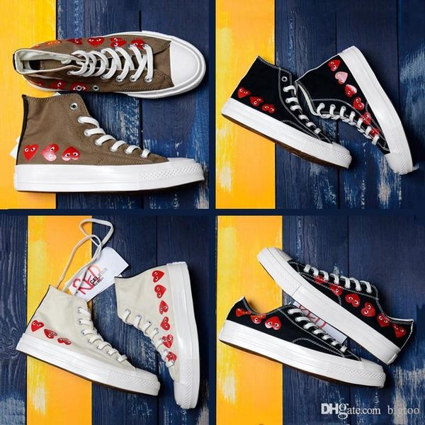

new play chuck 70 hi cassic 1970s benevolent big eyes casual shoes 1970 mixed rubber campus wild canvas shoes casual training sneakers, White;red
