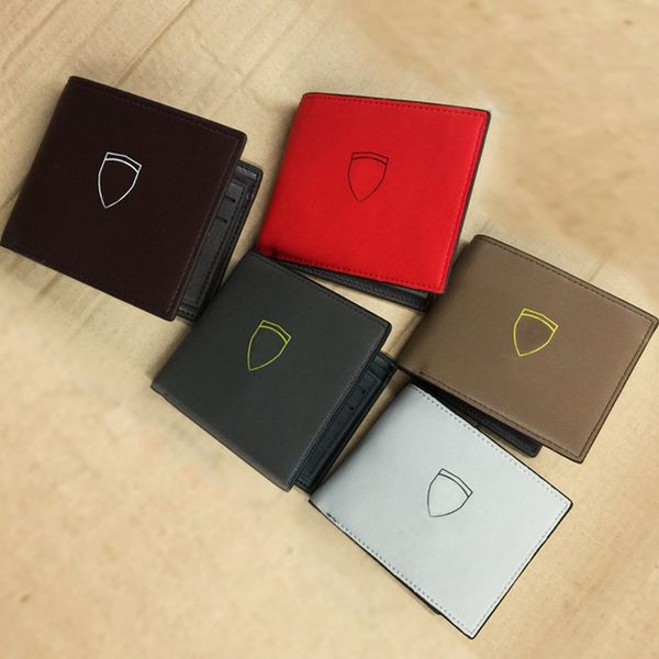 

дизайнер одежды кредитка качество классический кожаный кошелек сложенные заметки и квитанции сумка multi-card мужчины подлинная обложка для, Red;black