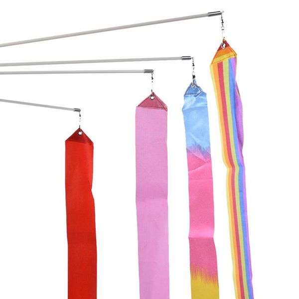 

3.75 meters rhythmic gymnastics ribbons silks and satins for colleges students training dance performance ribbons