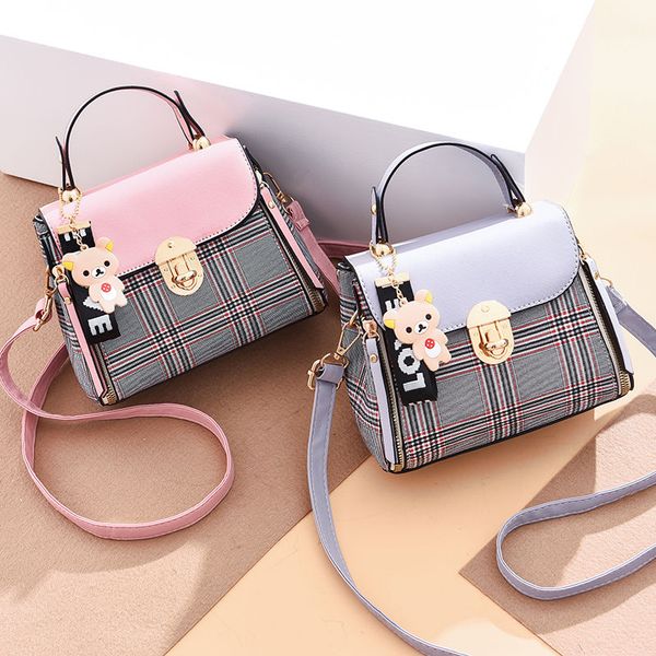 

new pu candy color female crossbody bag soft 2019 small girls exquisite color matching casual simple bag
