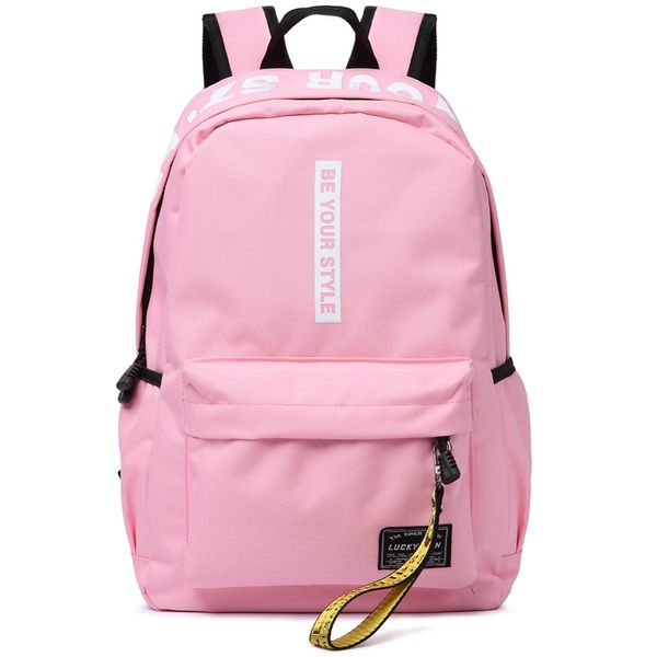 

2018 fashion preppy style letter panelled women backpack girl schoolbag ladies small travel bag student school backpacks