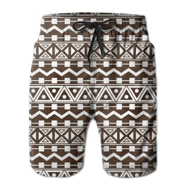 

мужские пляжные короткие шорты для плавания aztec tribal surfing maillot de bain sport мужские настольные шорты купальники, White;black