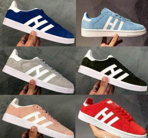 

2019 NEW Gazelle Vintage Повседневные любители унисекс обувь Campus Pop Girl and Boy GAZELLE OG Flat Superstar чер