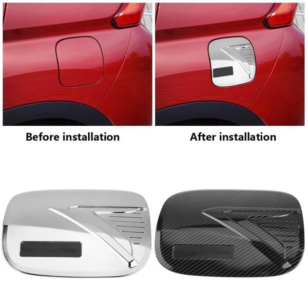 

car fuel oil gas tank decoration cover trim frame lid for mitsubishi eclipse cross 2017-2018 car accessories