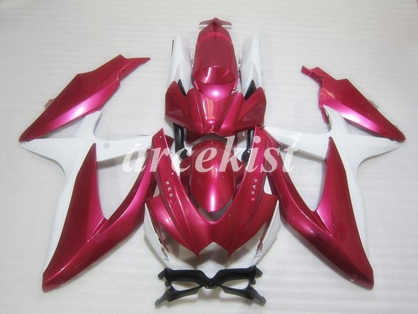 

пресс-формы новый abs мотоцикл обтекатели комплект подходит для suzuki gsx-r600 gsx-r750 600 750 k8 2008 2009 2010 08 09 10 обтекатель розов