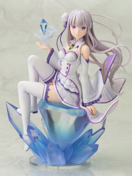 

re: life in a different world from zero emilia pvc action figure anime figure model toys collectible doll gift t200603