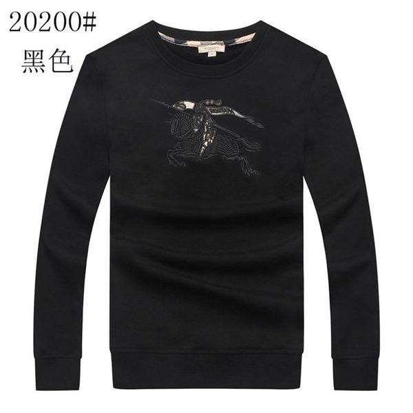 

explosive sweater women's men's solid color cotton alphabet animal print casual shirt long-sleeved sweater spring and autumn model, Black