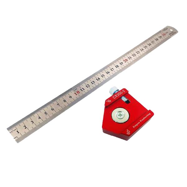 

woodworking scriber ruler angle square ruler for 90° 45° 60° angle marking
