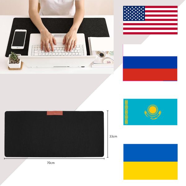Rs Keyboard Mouse Mat Non Slip Felt Hand Warmer Foldable For