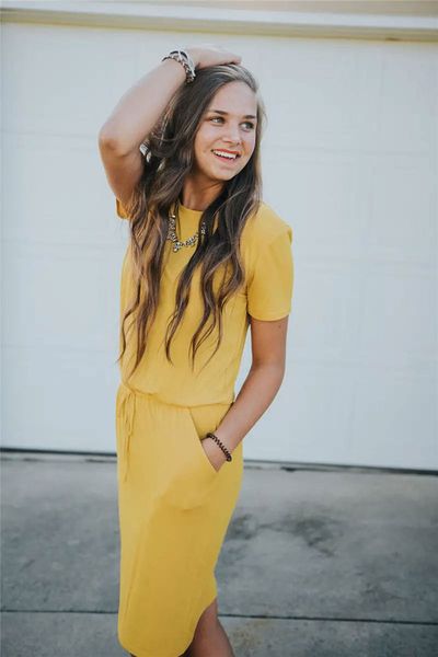 

Solid Color Designer Womens Dresses With Sashes Pullover Short Sleeve High Waist Dresses Casual Womens Clothing