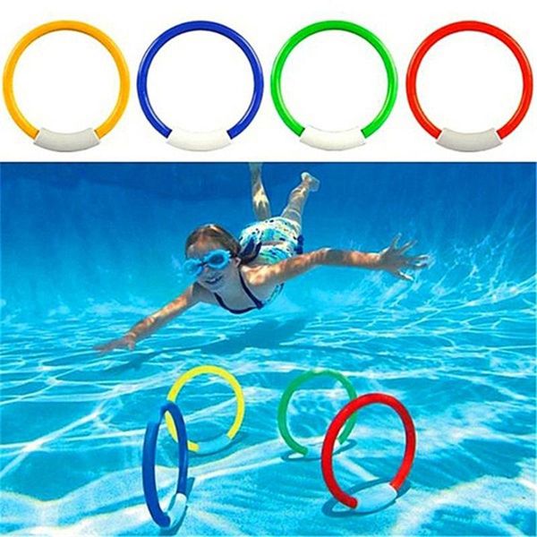

4 pcs/pack child kid swimming pool underwater diving rings toys underwater swimming pool diving summer beach water play toys #20