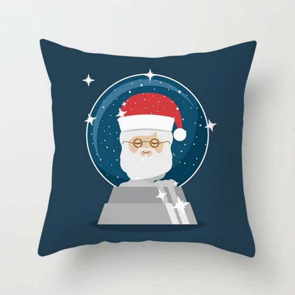 

зазор рождество подушка крышки рождество декоративные подушки случай мопса throw подушка обложка kerstmis navidad бульдог наволочка