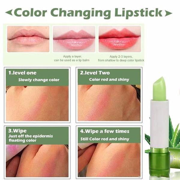 Acheter Aloe Vera Baume à Lèvres Décolorées Couleur Ambiance Changement De Rouge à Lèvres Hydratation Longue Durée Hydrate Rouge à Lèvres Soins Des