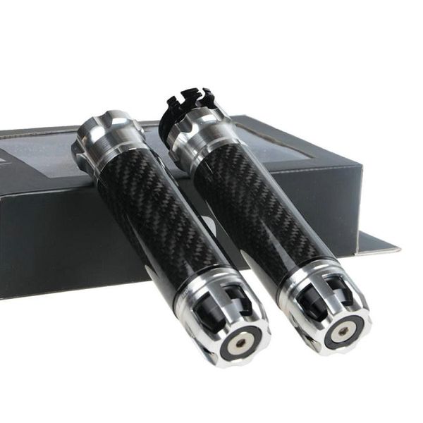 

cnc carbon fiber motorcycle handlebar grip aluminium alloy handle bar universal motorbike bar grips