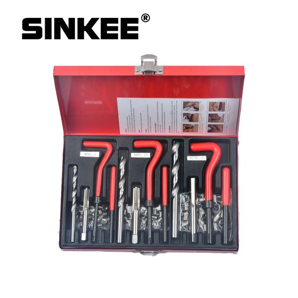 

88 pc thread repair recoil insert kit drill tap car garage tools m6 x 1 m8 x 1.25 m10 1.25 sk1838