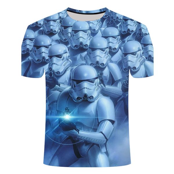 

the latest 3d printed t-shirts men'swomen'sshort-sleevedfun t-shirt stylish asian casual clothing, White;black