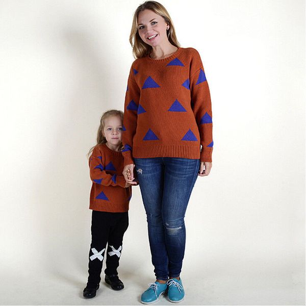 

new style mother daughter clothes matching sweater girls women's knitting sweaters&pullovers