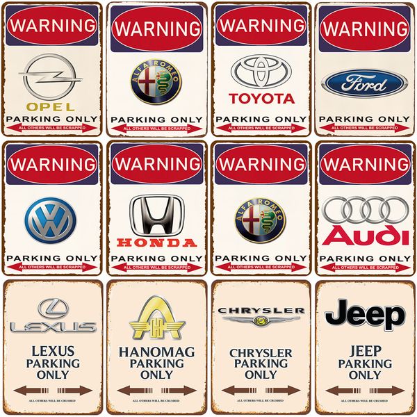 

metal sign poster 20x30cm parking sign vintage metal tin plate retro iron painting wall decoration pick up wall home shop for garage